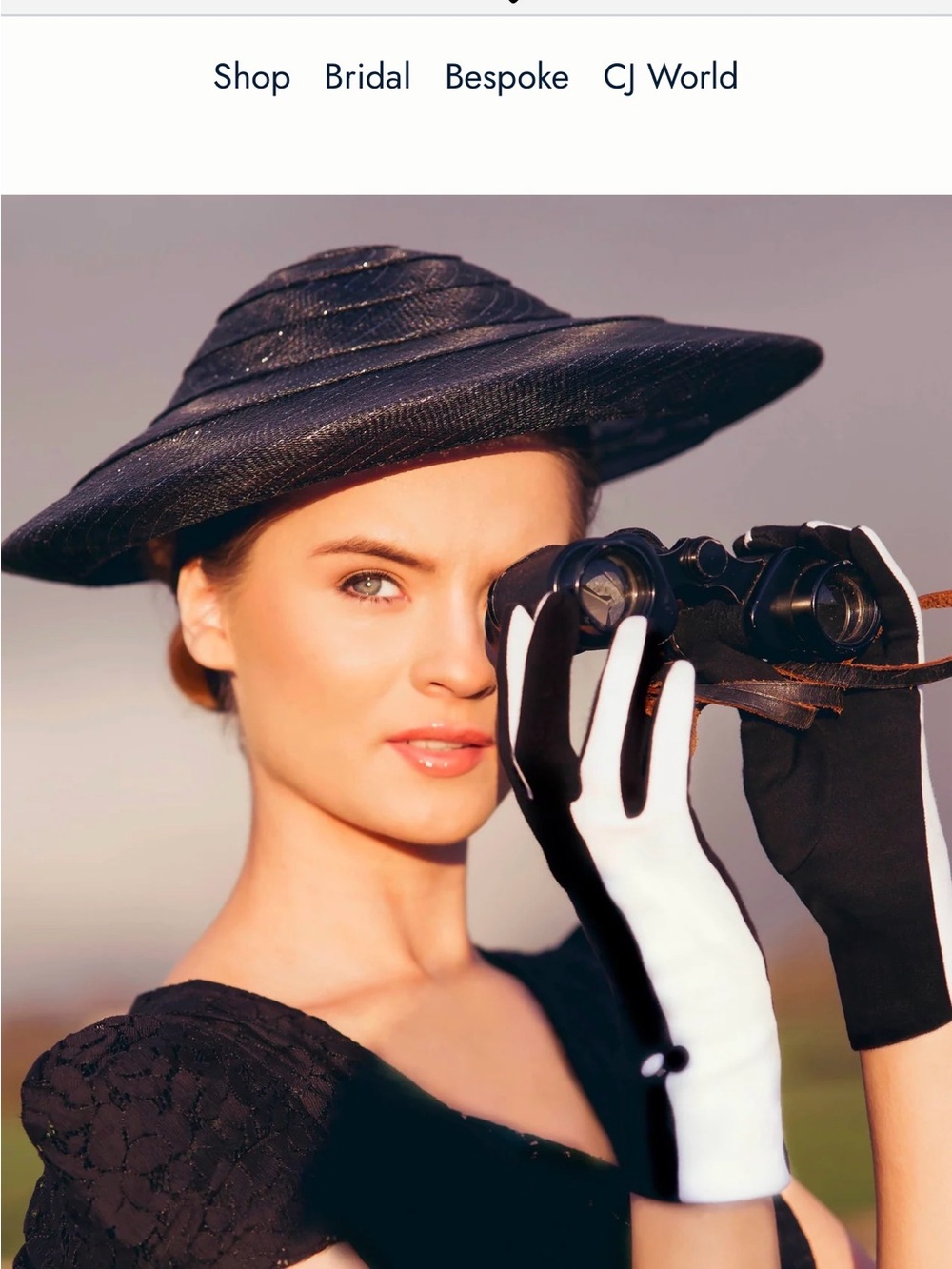 NWT Cornelia James Elegant Two-Tone Women's Dress Gloves - Black & White